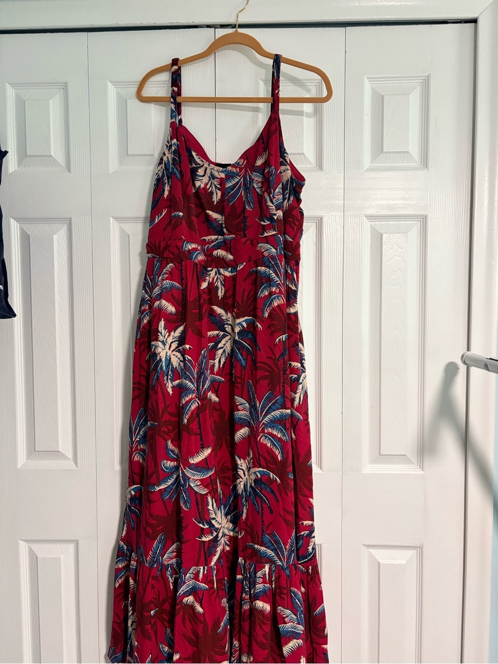Torrid Red Tropical Print Maxi Dress size 4x